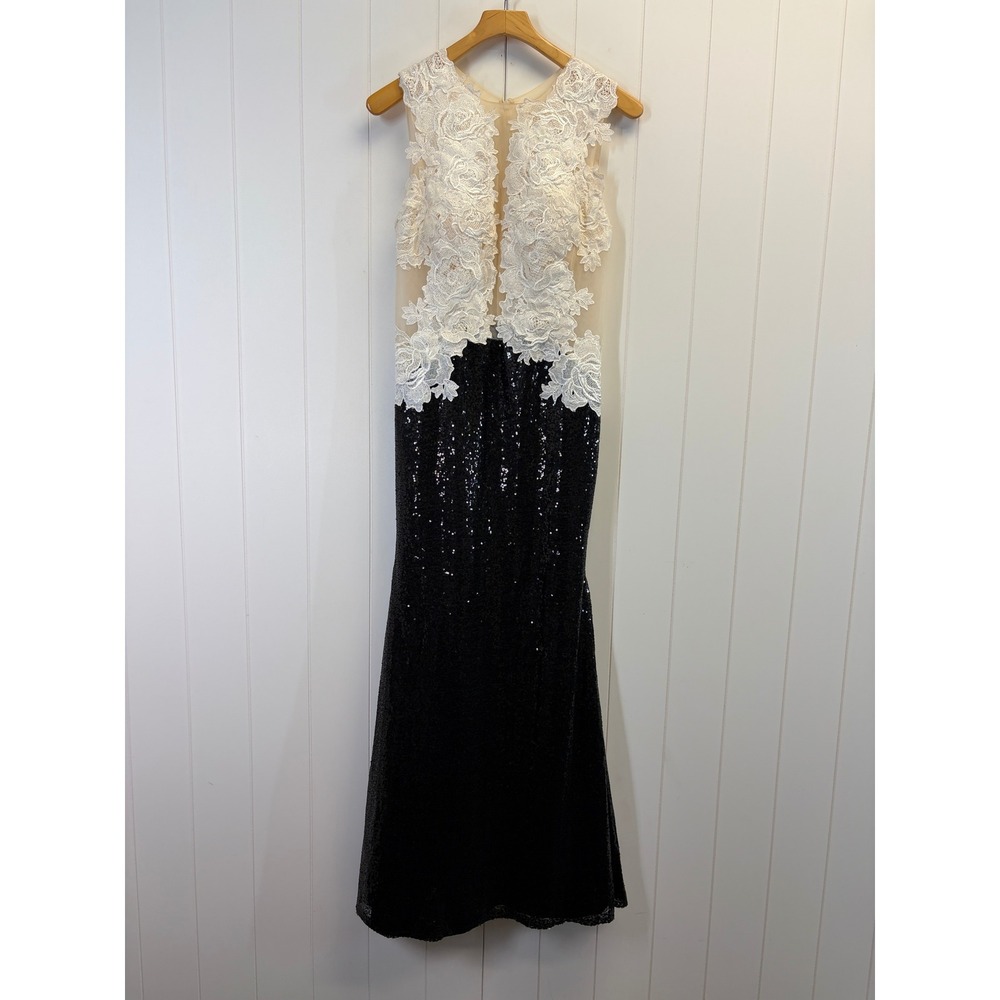 Hebeos Hoco Sequin Cocktail Mermaid Gown Women Size 8 Formal Glam Gala Party